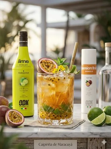 Caipiriña de sabores, receta profesional con producto ODK