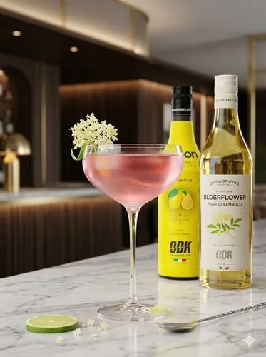 Cosmopolitan floral, receta profesional con producto ODK