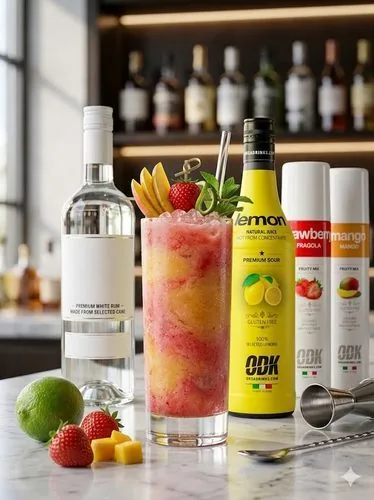 Daiquiri sabores, receta profesional con producto ODK