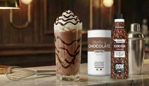 Frappé de chocolate, receta profesional con producto ODK