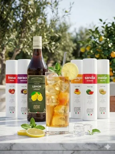 Iced teas de sabores, receta profesional con producto ODK