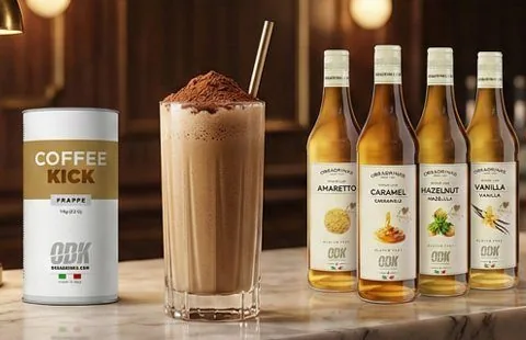 Kick coffee frappe, receta profesional con producto ODK