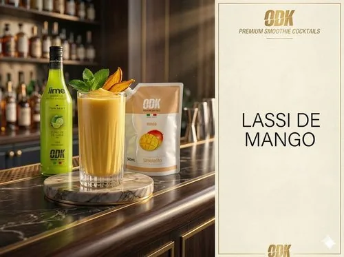Lassi de mango ( smoothie), receta profesional con producto ODK