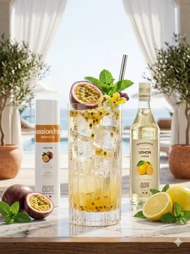 Passion fruit lemonade, receta profesional con producto ODK