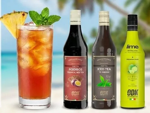 Rooibos tropical sour cooler, receta profesional con producto ODK