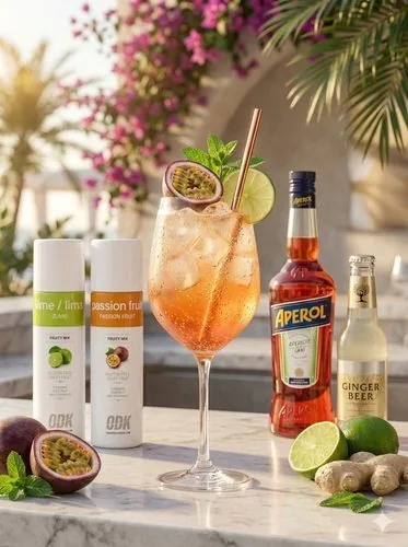 Tropical spritz PB, receta profesional con producto ODK