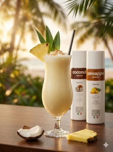Virgin piña colada, receta profesional con producto ODK
