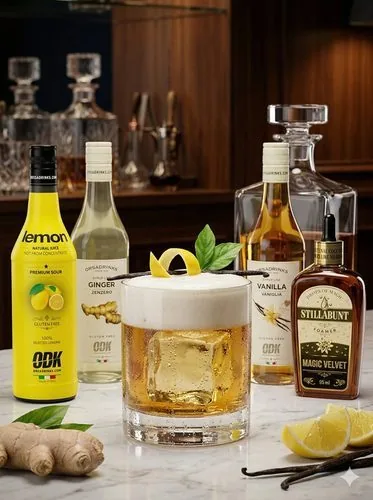 Whisky sour de autor, receta profesional con producto ODK